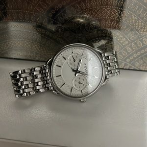 Silver Fossil Watch Women’s